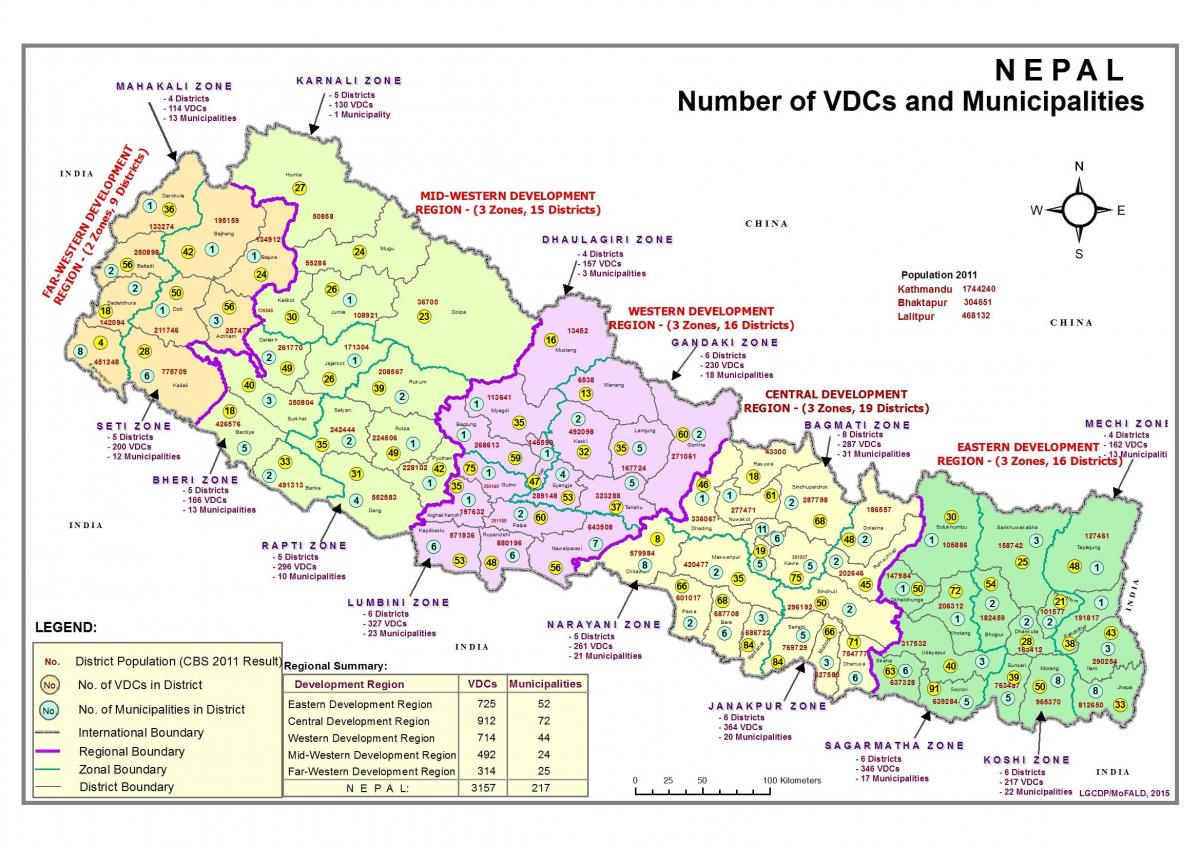 Peta gi nepal
