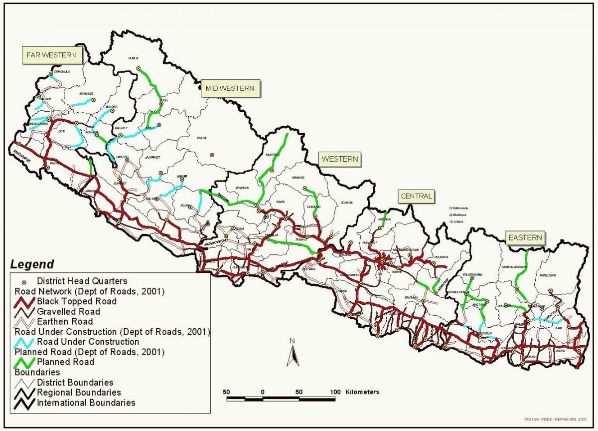 Peta nepal cepat trek jalan