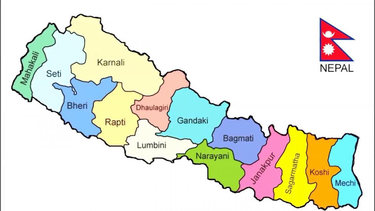 Peta nepal gambar