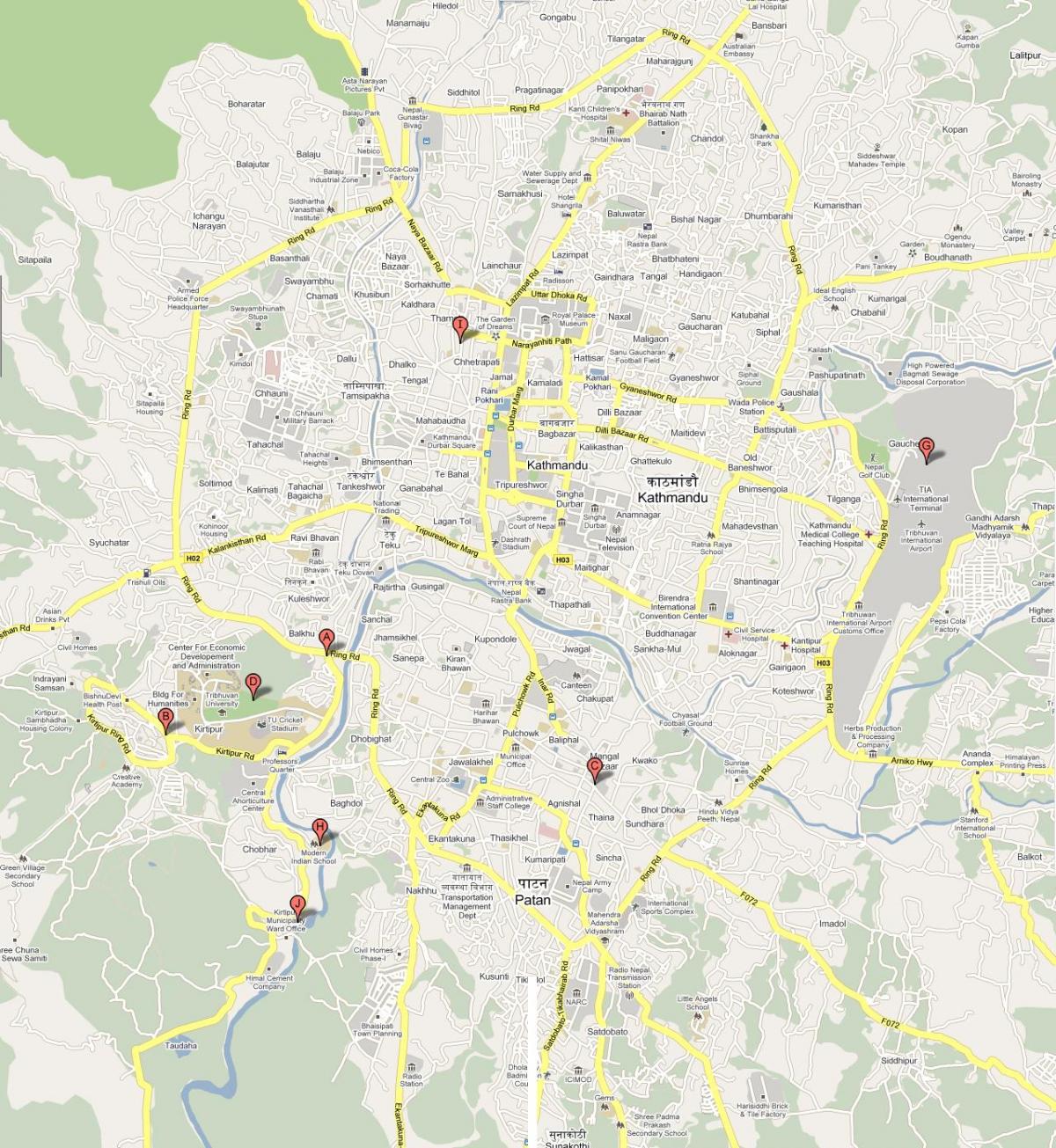 Peta ktm nepal