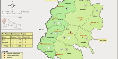 Peta barat nepal