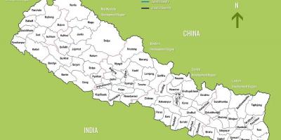 Nepal tarikan pelancong peta