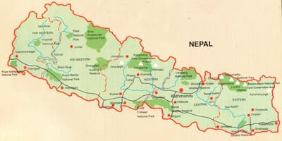 Peta pelancong pokhara nepal