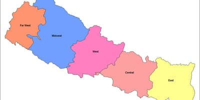Peta timur wilayah pembangunan nepal